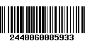 Código de Barras 2440060085933