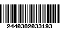 Código de Barras 2440382033193