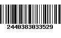 Código de Barras 2440383033529