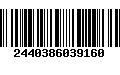 Código de Barras 2440386039160