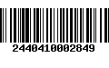 Código de Barras 2440410002849