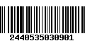 Código de Barras 2440535030901