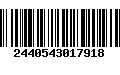 Código de Barras 2440543017918