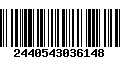 Código de Barras 2440543036148