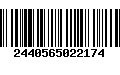 Código de Barras 2440565022174