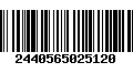 Código de Barras 2440565025120