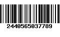 Código de Barras 2440565037789