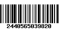 Código de Barras 2440565039820