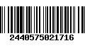 Código de Barras 2440575021716