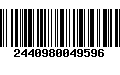 Código de Barras 2440980049596