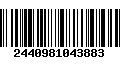 Código de Barras 2440981043883