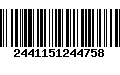 Código de Barras 2441151244758