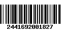 Código de Barras 2441692001827