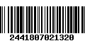 Código de Barras 2441807021320