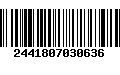 Código de Barras 2441807030636