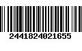 Código de Barras 2441824021655