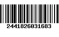 Código de Barras 2441826031683