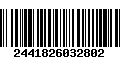 Código de Barras 2441826032802