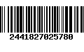 Código de Barras 2441827025780