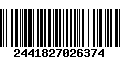 Código de Barras 2441827026374