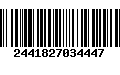 Código de Barras 2441827034447