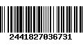 Código de Barras 2441827036731