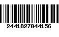 Código de Barras 2441827044156