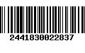 Código de Barras 2441830022837