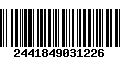 Código de Barras 2441849031226