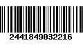 Código de Barras 2441849032216