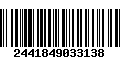 Código de Barras 2441849033138