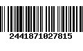 Código de Barras 2441871027815