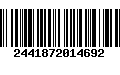 Código de Barras 2441872014692