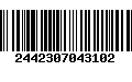 Código de Barras 2442307043102