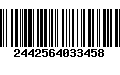 Código de Barras 2442564033458