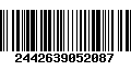 Código de Barras 2442639052087