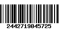 Código de Barras 2442719045725