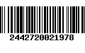 Código de Barras 2442720021978