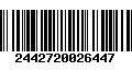 Código de Barras 2442720026447