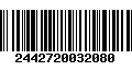 Código de Barras 2442720032080