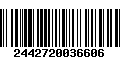 Código de Barras 2442720036606