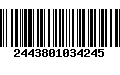 Código de Barras 2443801034245