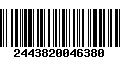 Código de Barras 2443820046380