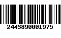 Código de Barras 2443890001975