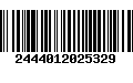 Código de Barras 2444012025329