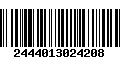 Código de Barras 2444013024208