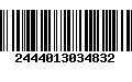 Código de Barras 2444013034832