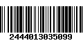 Código de Barras 2444013035099