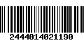 Código de Barras 2444014021190