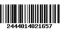 Código de Barras 2444014021657